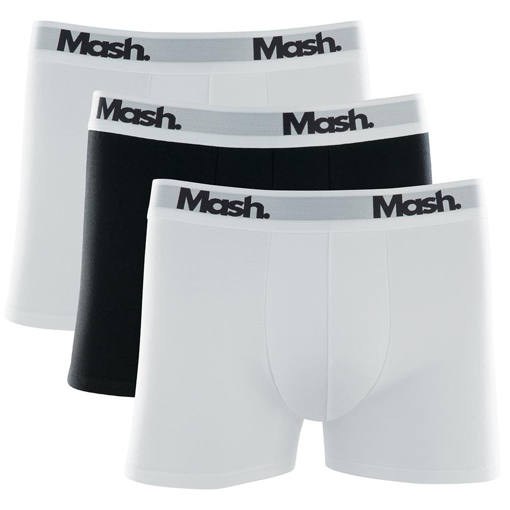 Kit Cueca Mash Boxer Cotton de Algodão - 3 Peças