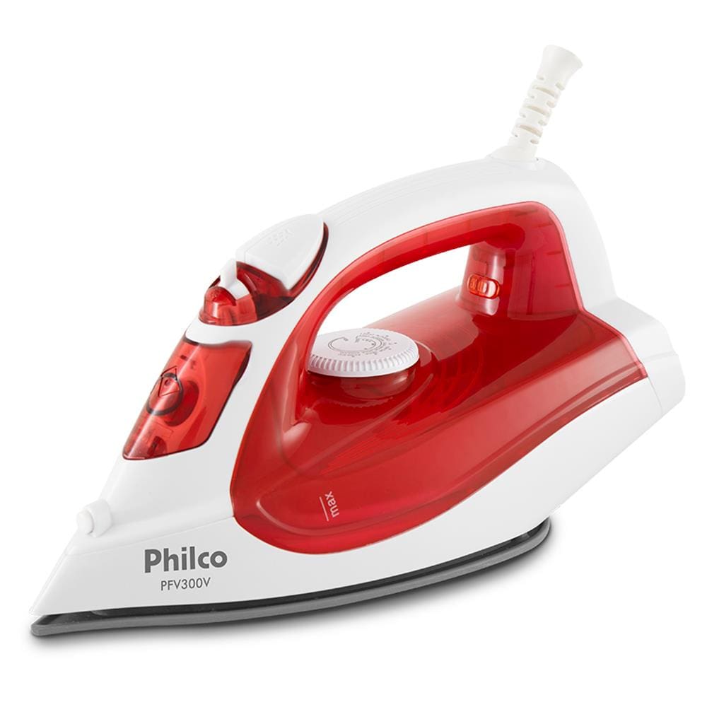 Ferro a Vapor Philco PFV300V – Branco/Vermelho