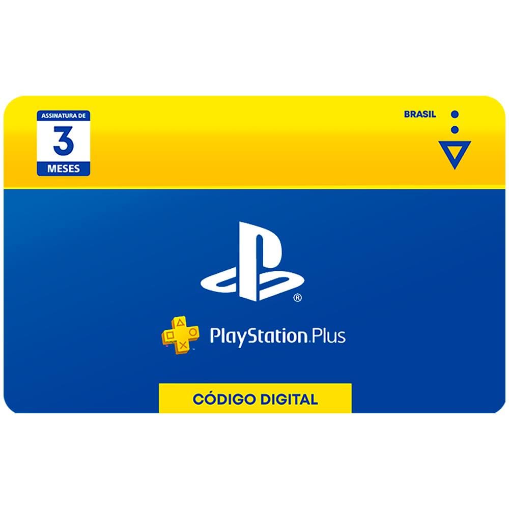 Gift Card Digital Playstation Plus - 3 Meses | Casas Bahia