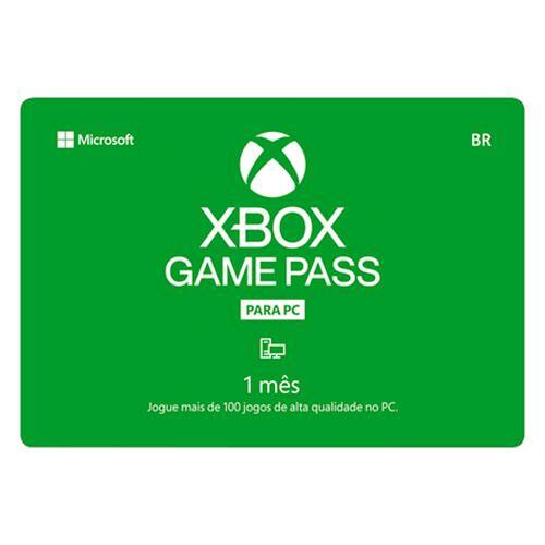 Gift Card Digital Xbox Game Pass para PC R29,99 Casas Bahia