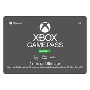 Gift Card Digital Xbox Game Pass Ultimate - 1 mês
