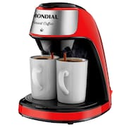 Cafeteira Elétrica Mondial Smart Coffee C-42 com 2 Xícaras - Vermelha