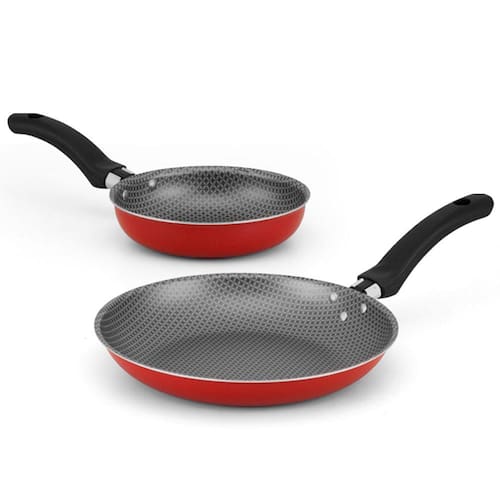 Conjunto de Frigideira Francesa e Frigideira para Ovo Alegrete Enjoy em Alumínio com Revestimento Antiaderente Vermelho – 2 Peças  é boa?