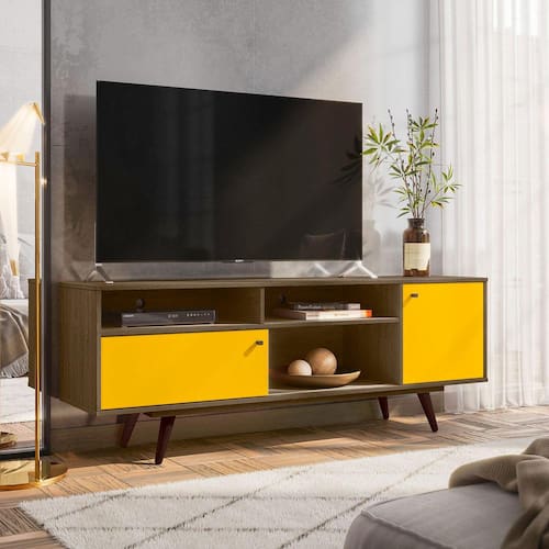 Rack Olivar Móveis Barcelona com 162cm de Largura, | Casas Bahia