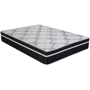 Colchão Casal Biflex Lyon com Pillow Inn e Molas Ensacadas 28x138x188cm – Branco/Preto