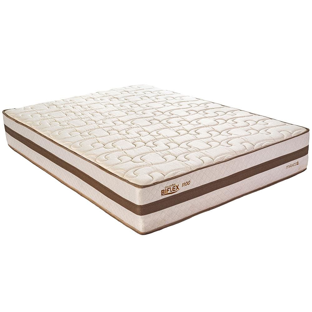 Colchão King Size Biflex Soft com Pillow Inn e Molas Maxcoil 30x193x203cm – Palha