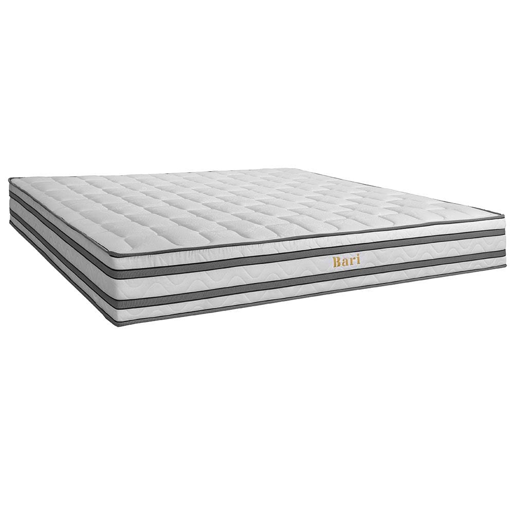 Colchão de Casal Softflex Bari com Europillow e Molas Ensacadas 26x138x188cm - Branco