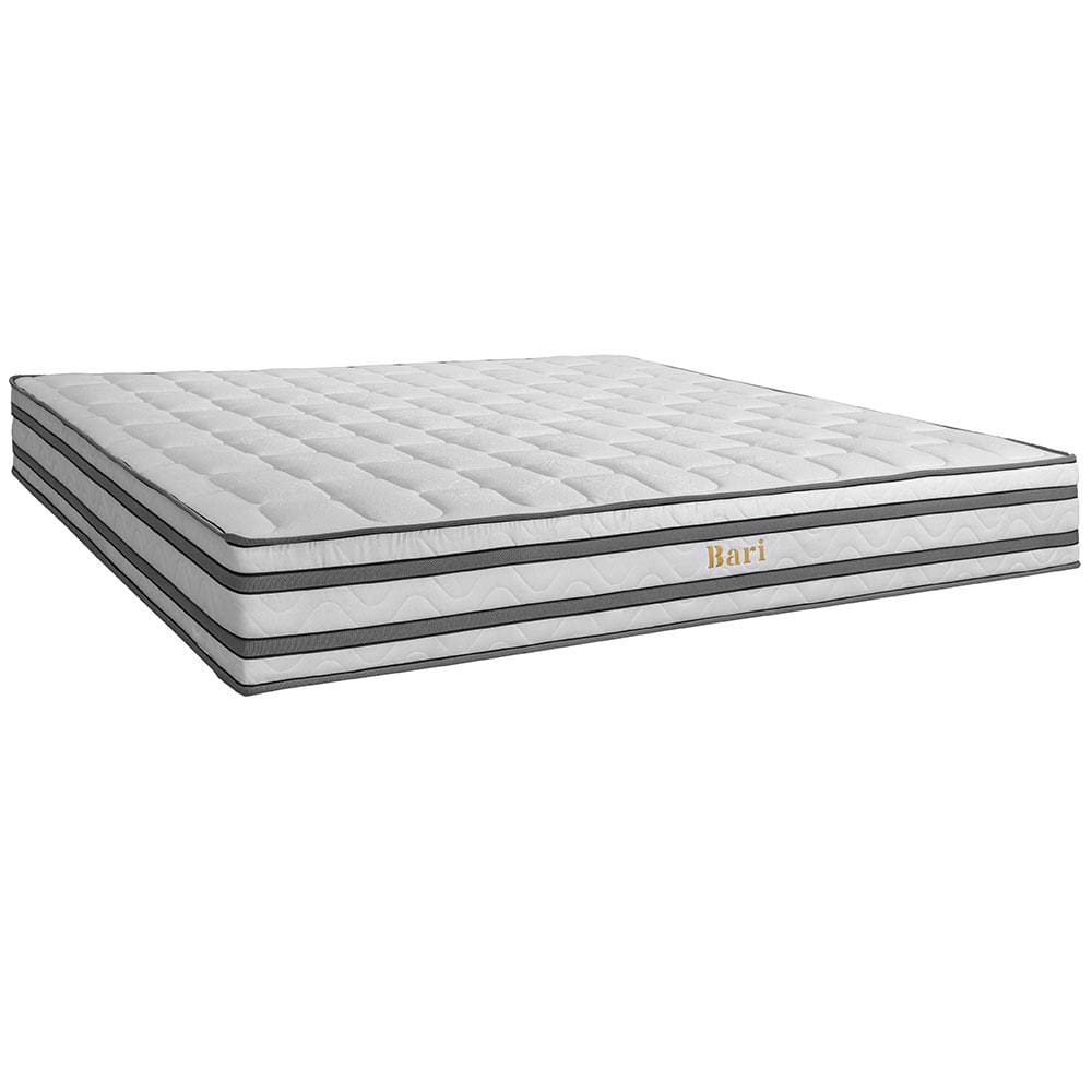 Colchão Queen Size Softflex Bari com Europillow e Molas Ensacadas 26x158x198cm - Branco