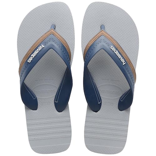 Chinelo Masculino Havaianas Hybrid City - Cinza/Azul Menor preço em Chinelo Masculino Havaianas Hybrid City - Cinza/Azul