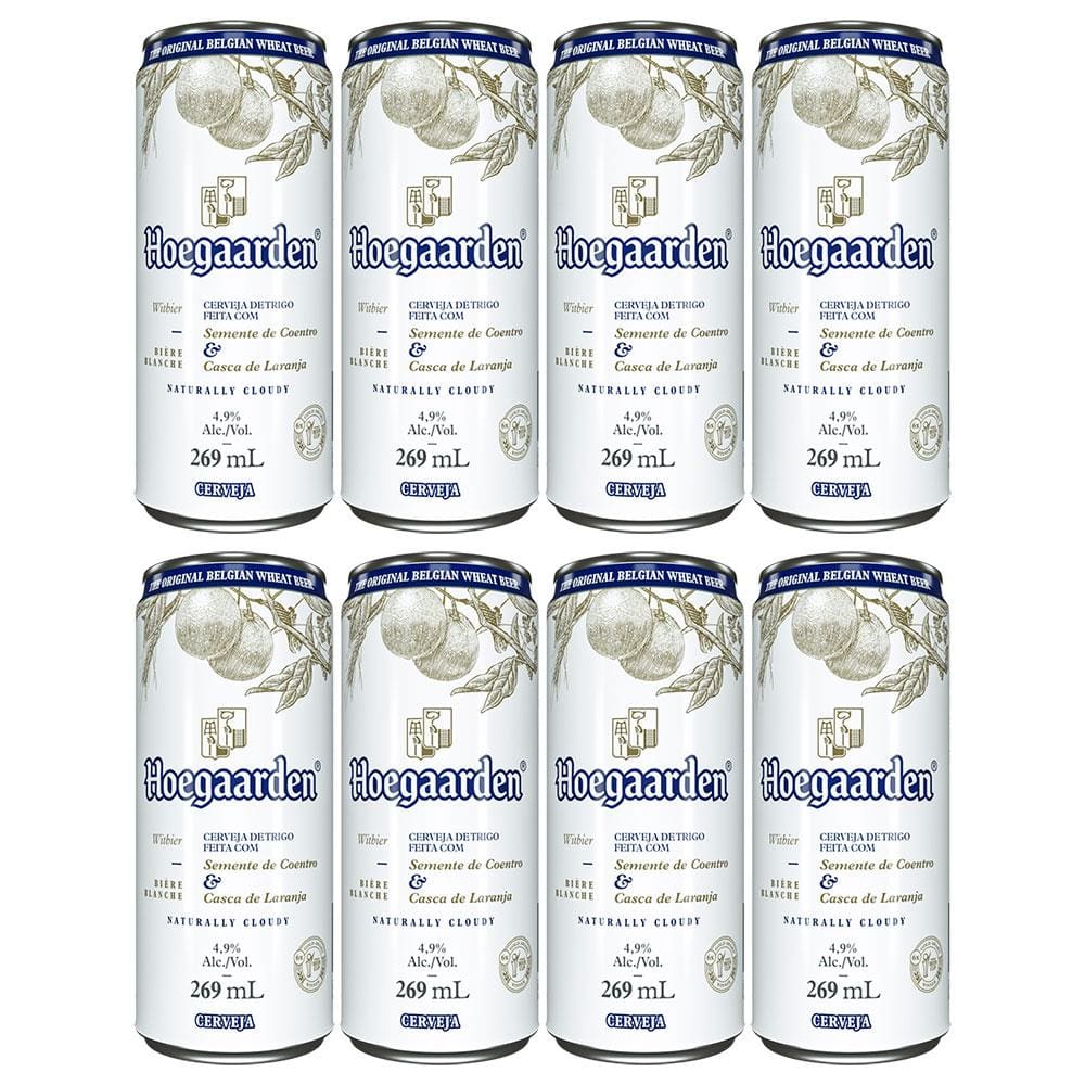 Cerveja Hoegaarden Witbier Lata 269ml - 8 Unidades