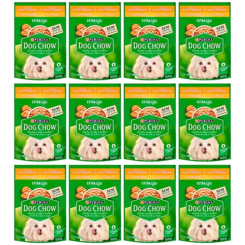 Ração Úmida para Cães Dog Chow ExtraLife Adultos Minis & Pequenos Frango 100g - 12 Unidades Menor preço em Ração Úmida para Cães Dog Chow ExtraLife Adultos Minis & Pequenos Frango 100g - 12 Unidades