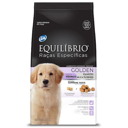 Ração Total Equilíbrio Raças Específicas Golden Retriever Filhotes Sabor Frango – 12Kg Menor preço em Ração Total Equilíbrio Raças Específicas Golden Retriever Filhotes Sabor Frango – 12Kg