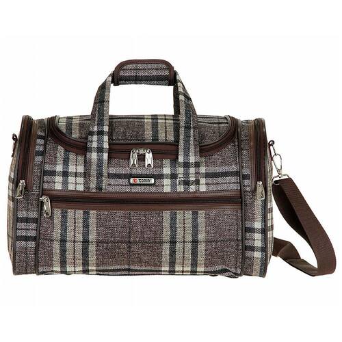 Sacola de Viagem Tonin Tartan Xadrez 1893 - Cinza Menor preço em Sacola de Viagem Tonin Tartan Xadrez 1893 - Cinza