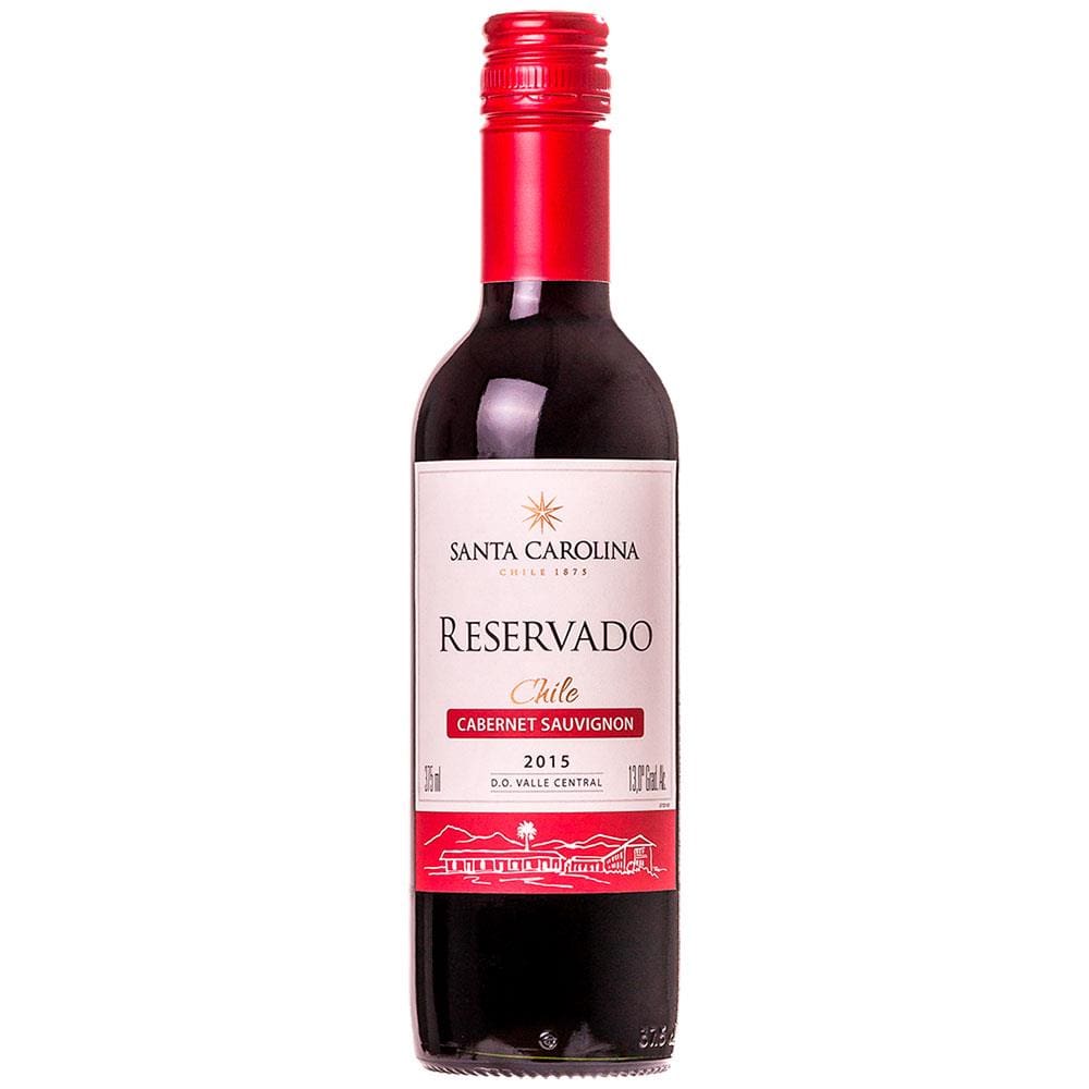 Vinho Tinto Chileno Santa Carolina Reservado Cabernet Sauvignon 375ml
