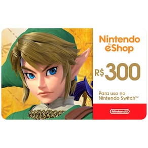 Gift Card Digital Nintendo eShop R$300 para Nintendo Switch
