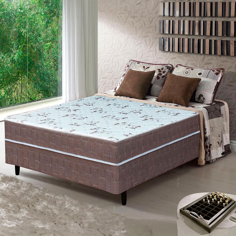 Cama Box Casal Soft Flex Pocket Atenas Collection 138x188 em