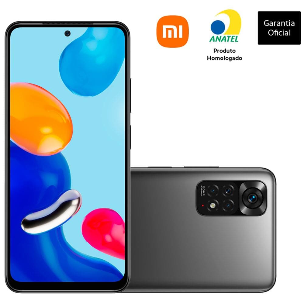 Smartphone Xiaomi Redmi Note 11 Cinza | Casas Bahia