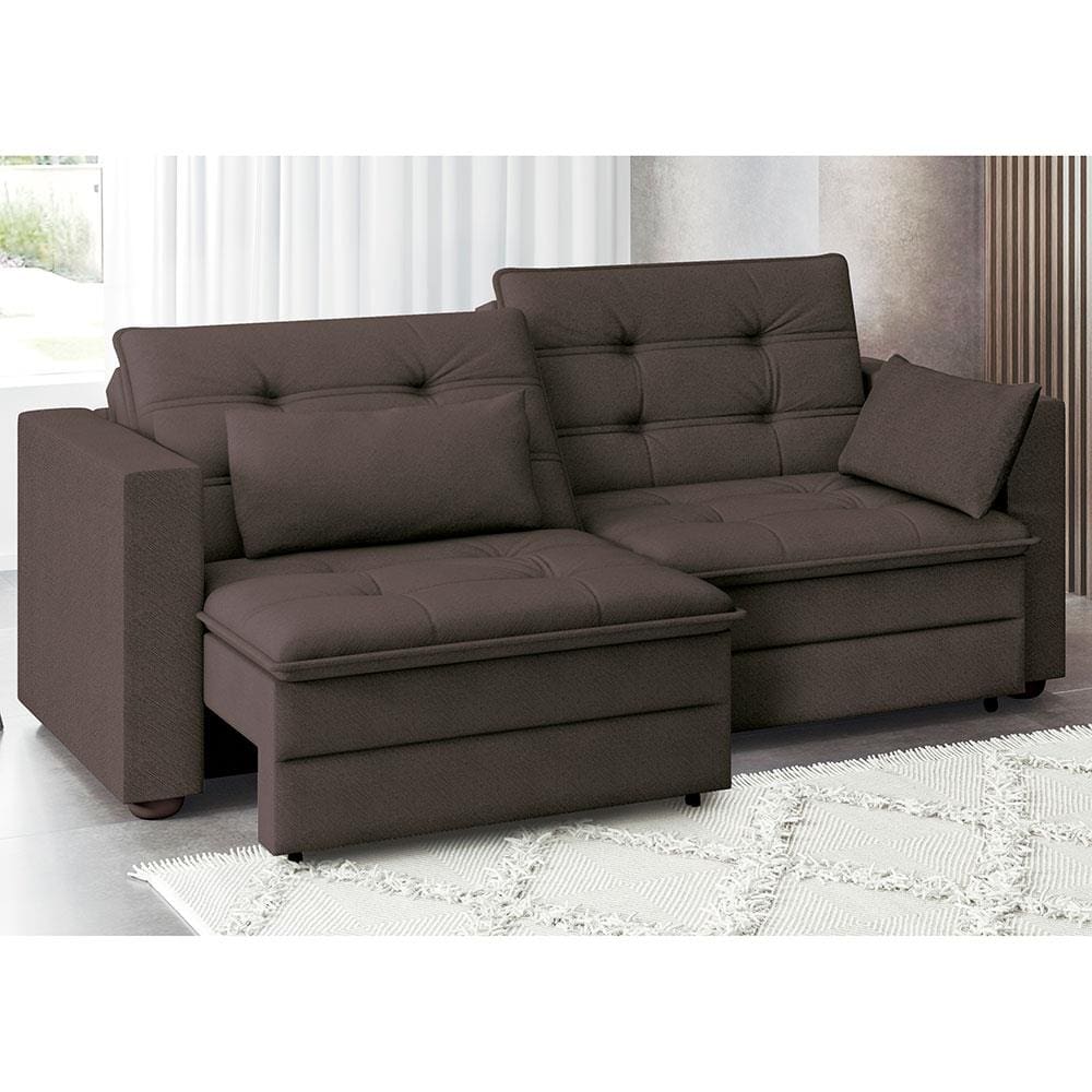 Sofa cama com 162 largura Casas Bahia