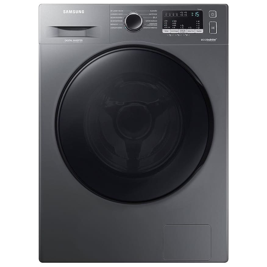 Lava e Seca Samsung WD11A 3 em 1 Inox Look com Ecobubble e Lavagem a Seco WD11A4453BX – 11 kg  - 110V