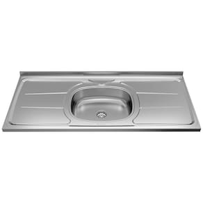 Pia para Cozinha Ghelplus King com Válvula - 120x53cm