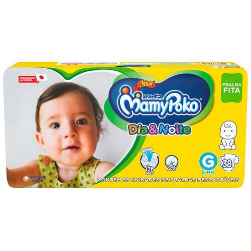 Fralda Fita MamyPoko Dia e Noite G - 38 Unidades é boa?