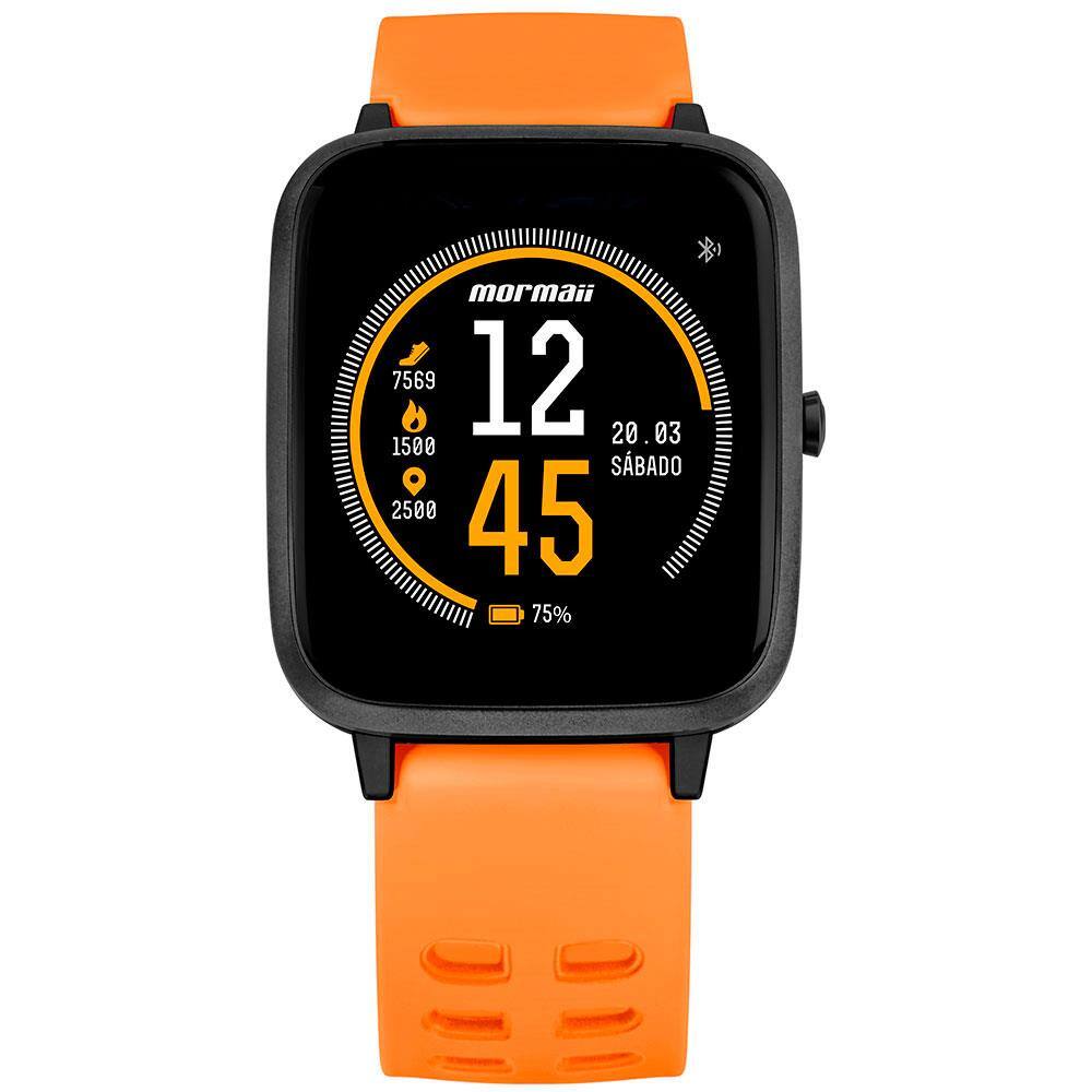 Smartwatch Mormaii Life MOLIFEAK/8L 35mm com Tela 13” Touchscreen Bluetooth Resistência à Água - Laranja