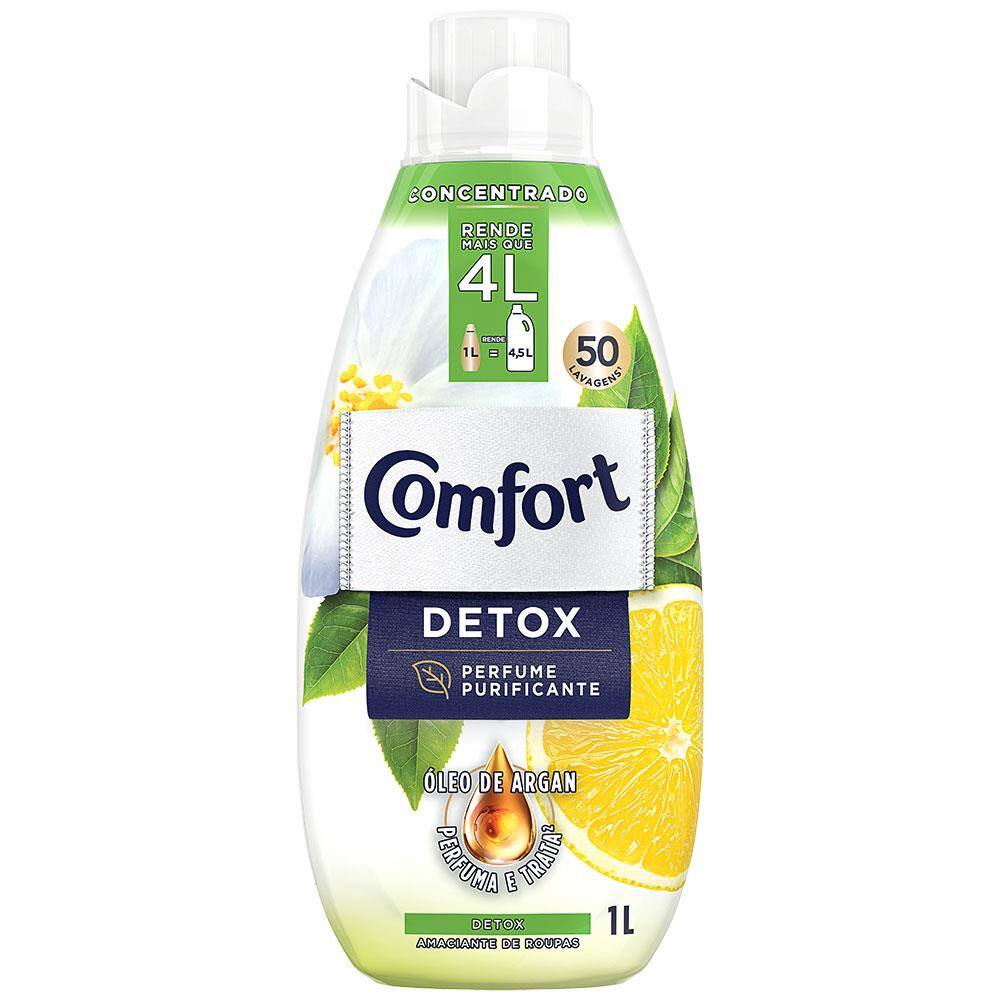 Amaciante Concentrado Detox 1L - Comfort