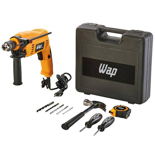 Parafusadeira/Furadeira de Impacto WAP EFPI 700K10 3/8” 700W com Maleta e Kit 11 Acessórios é boa?