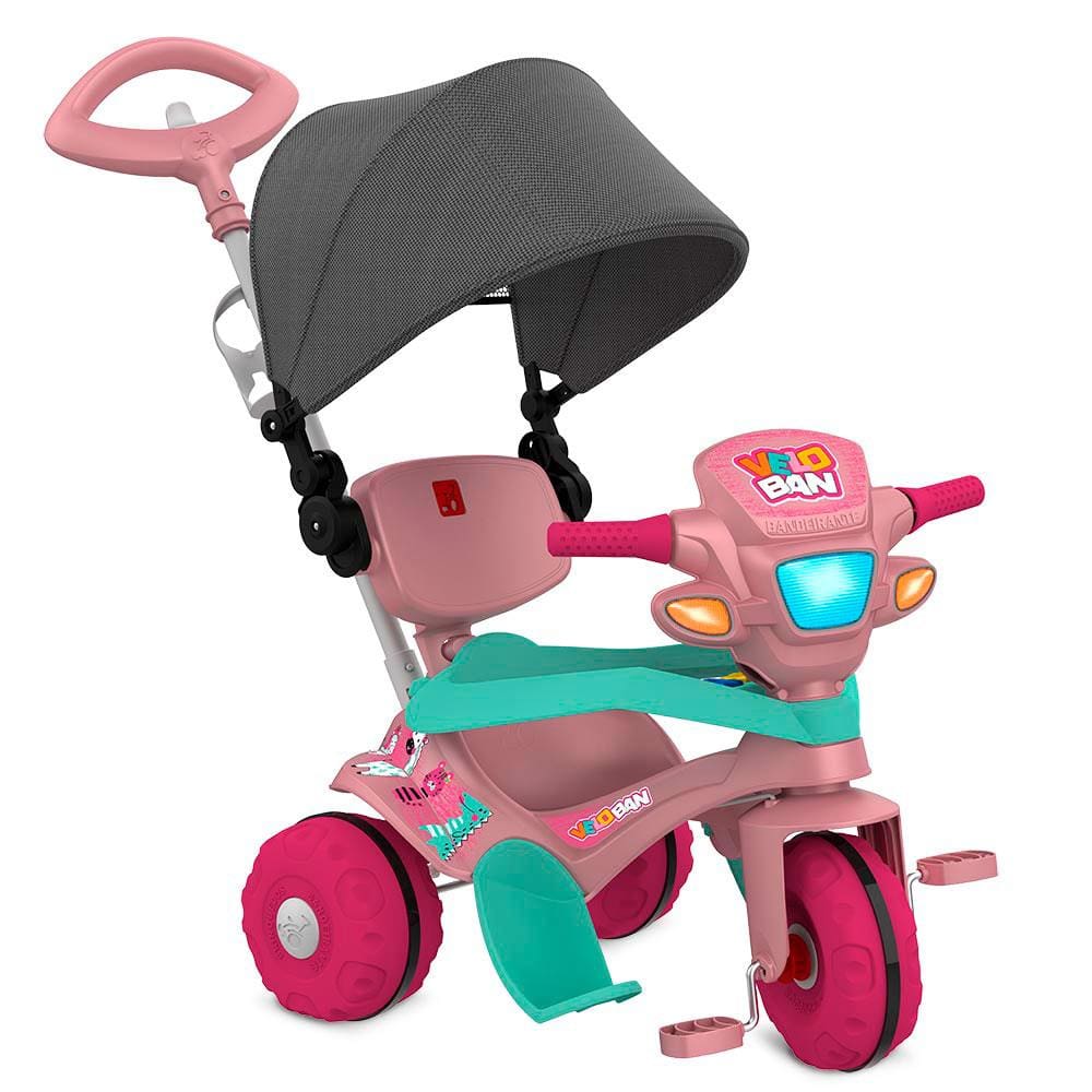 Triciclo Infantil Passeio e Pedal Bandeirante Europa Azul