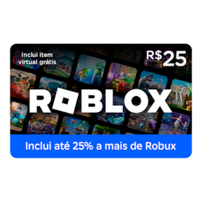 Cartão Presente Digital Roblox - R$25