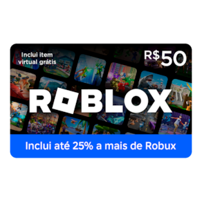 Cartão Presente Digital Roblox - R$50