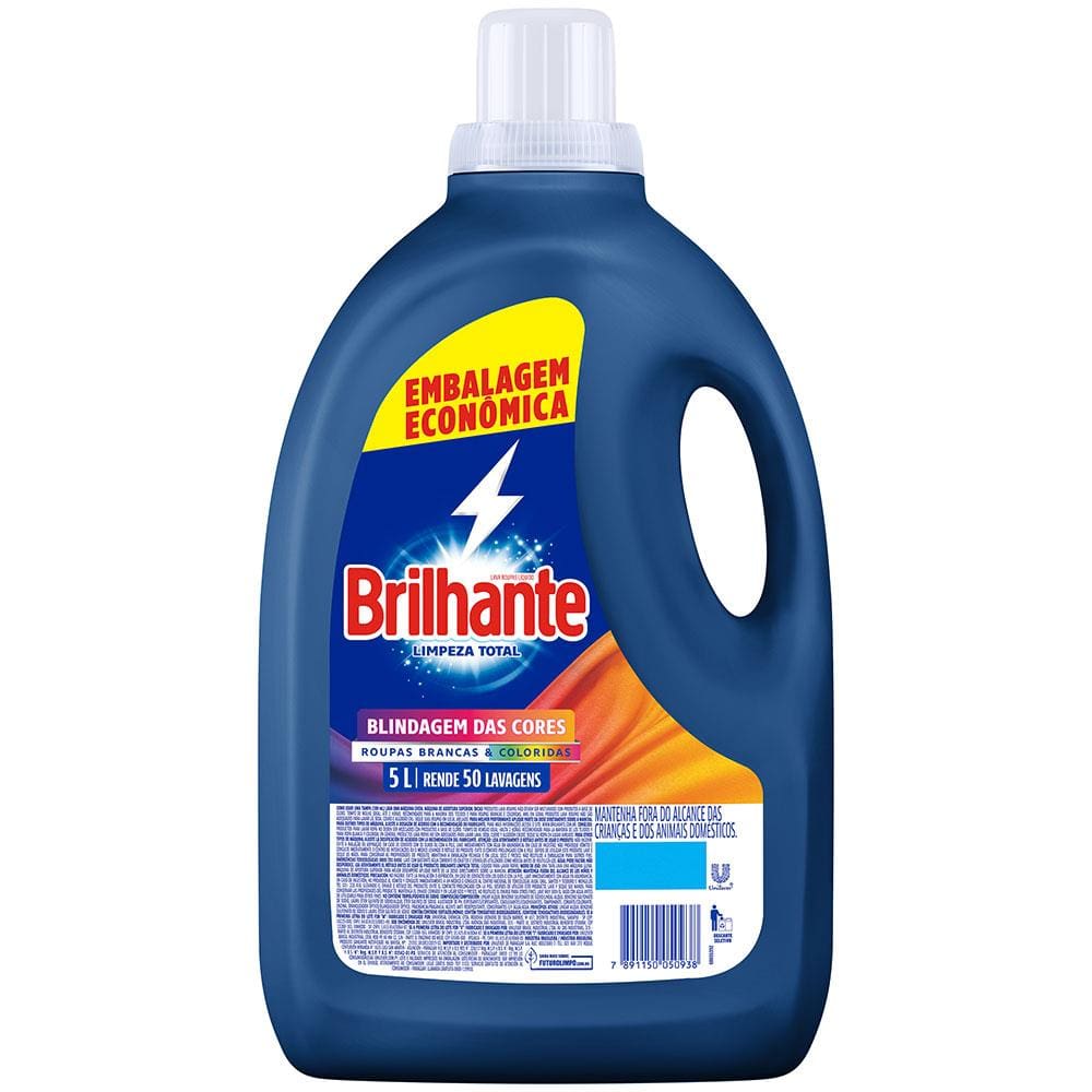 Sabão Líquido Brilhante Limpeza Total Blindagem das Cores - 5L