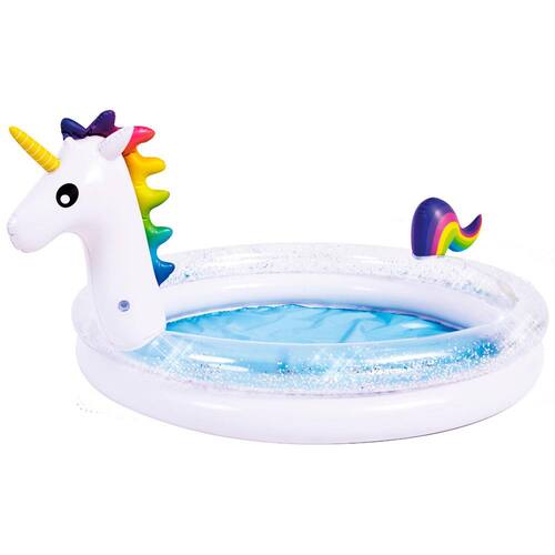Piscina Inflável Infantil Unicórnio Glitter Jilong - 65L Menor preço em Piscina Inflável Infantil Unicórnio Glitter Jilong - 65L