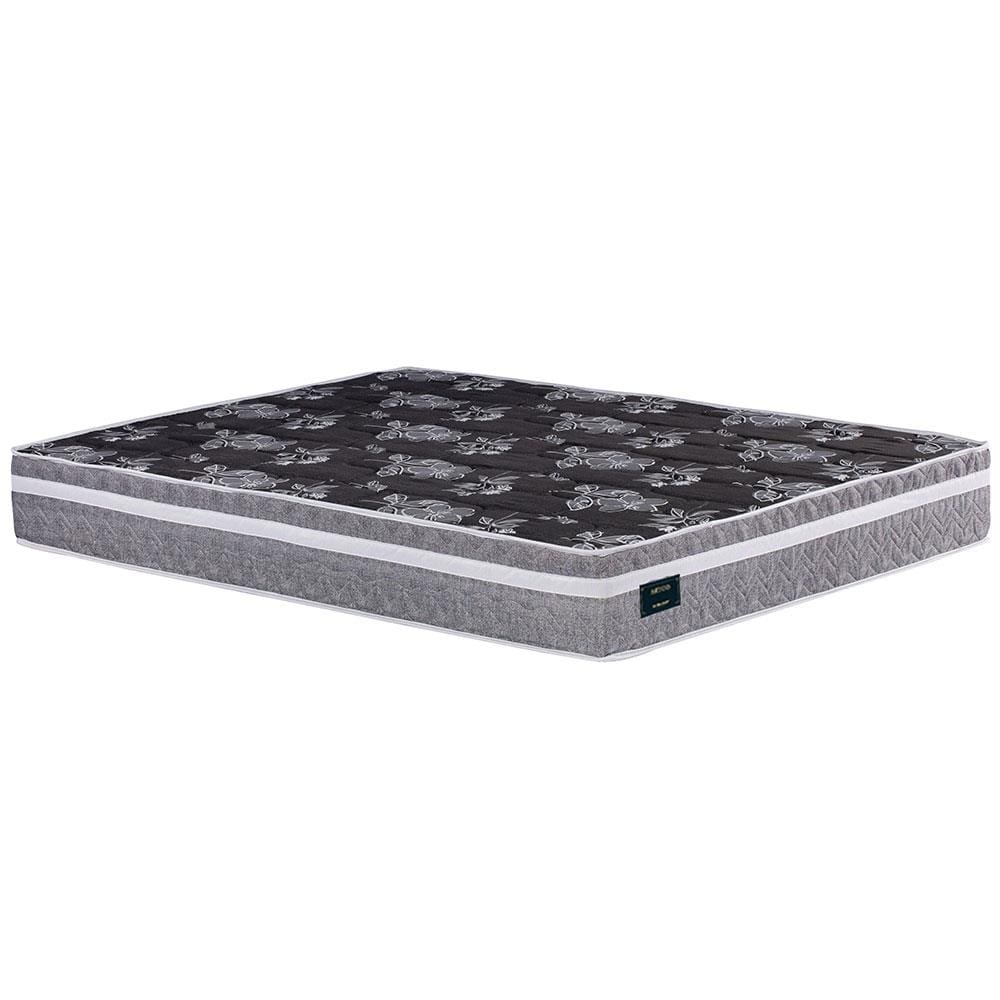 Colchão de Casal Globalflex Versalitis D33 19x138x188cm - Cinza/Branco/Preto Floral