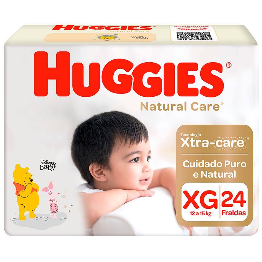 Fralda Huggies Natural Care XG - 24 Unidades