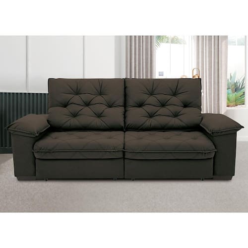 Sofá 4 Lugares Linoforte Luggero Retrátil e Reclinável | Black Friday Sofá 4 Lugares Linoforte Luggero Retrátil e Reclinável | Black Friday