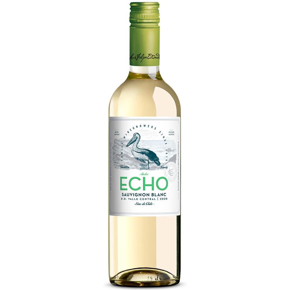 Vinho Chileno Echo Classic Sauvignon Blanc Branco 750ml