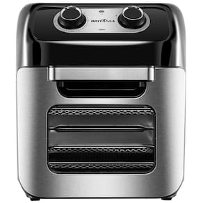 Fritadeira Elétrica 3 em 1 Sem Óleo Air Fry Britânia Oven BFR2300P 12 L – Preta/Inox
