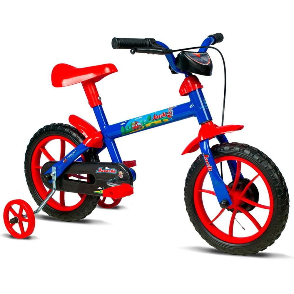 Bicicleta Verden Jack Aro 12 Rígida 1 Marcha - Vermelho/azul