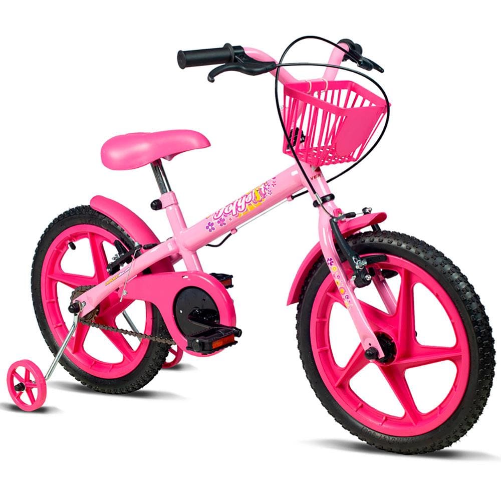 Bicicleta Aro 16 Verden Fofys - Rosa e Fúcsia