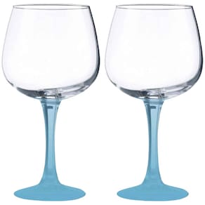 Conjunto de Taças para Gin Vicrila Ibiza com Base Azul 720 ml – 2 Peças