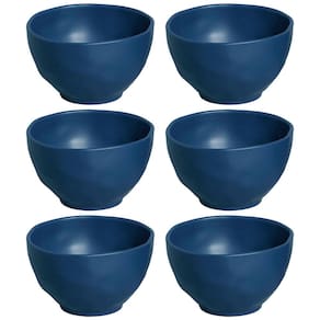 Conjunto de Bowls Porto Brasil Orgânico Boreal em Stoneware Azul 558 ml - 6 Peças