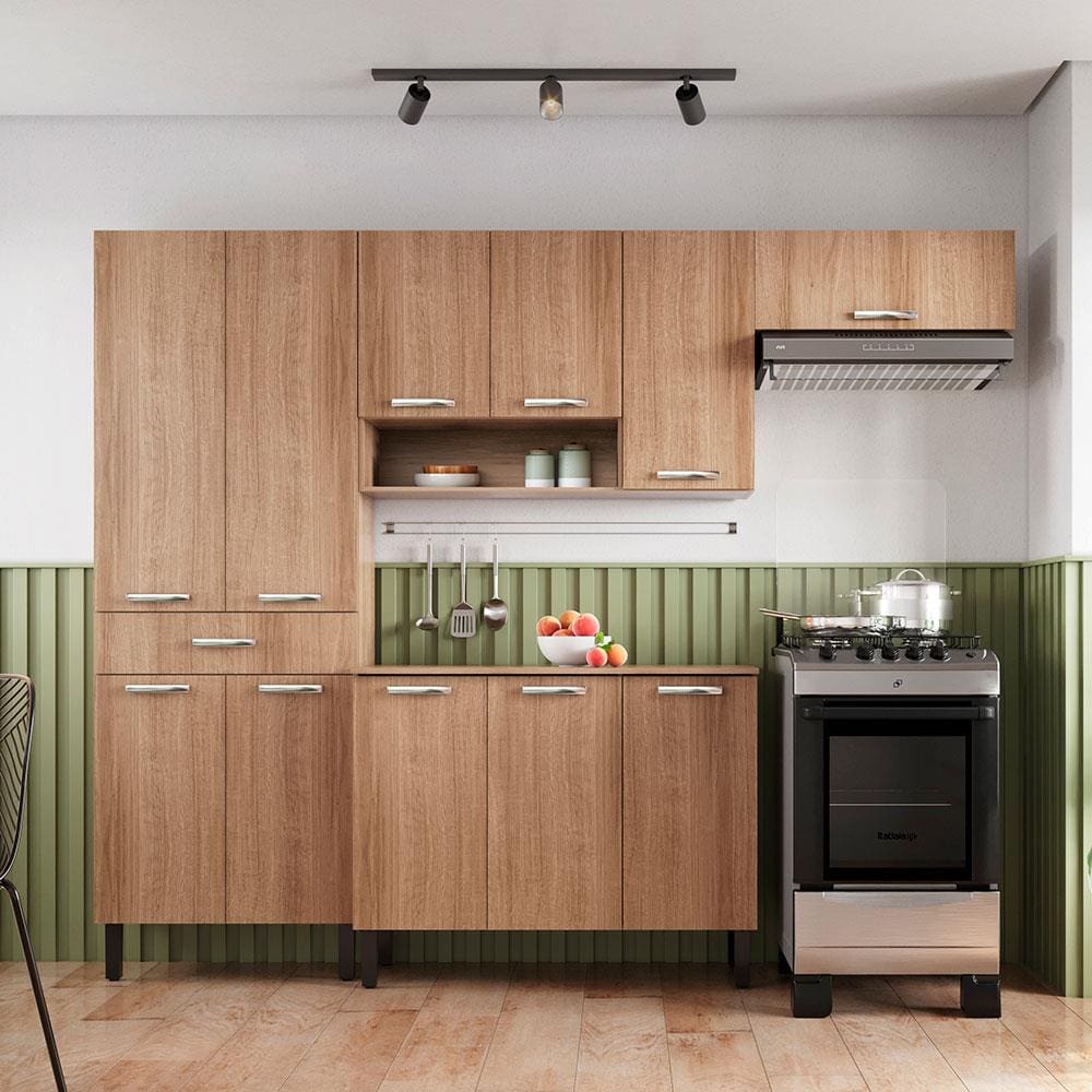 ゆめページ Cozinha Completa Itatiaia Jasmim com 11 Portas, | Casas Bahia