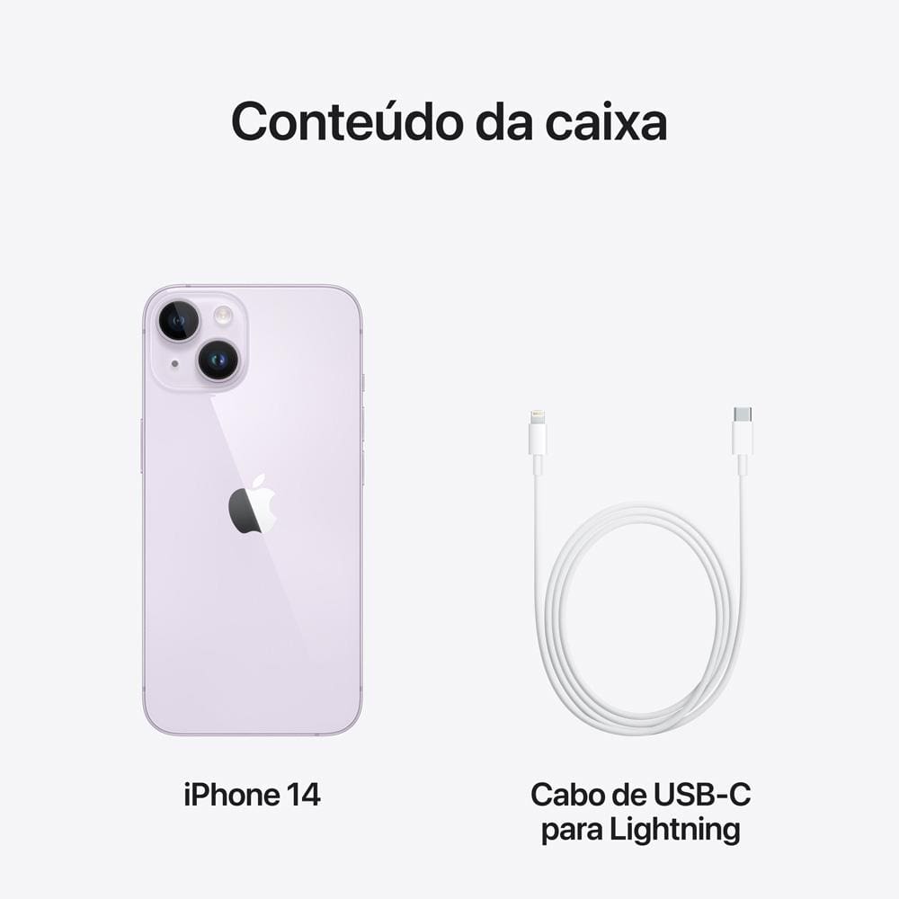Apple iPhone 14 512GB - Roxo | Casas Bahia