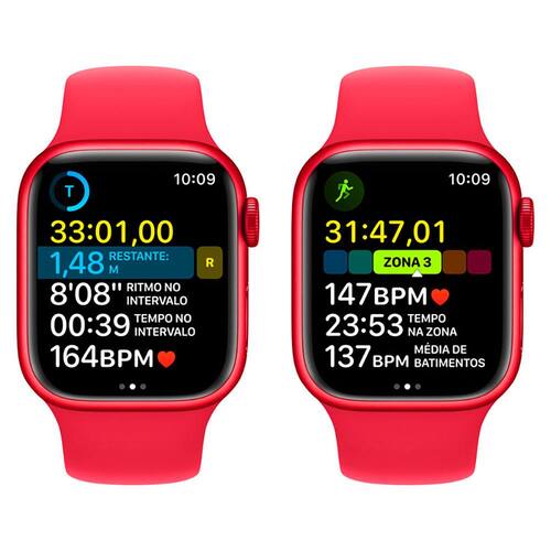 2022 NOVO Apple Watch Series 8 41mm / 45mm Apple Watch S8 Caixa de alumínio  com Banda Esportiva iOS relogio inteligente Apple relógio 8