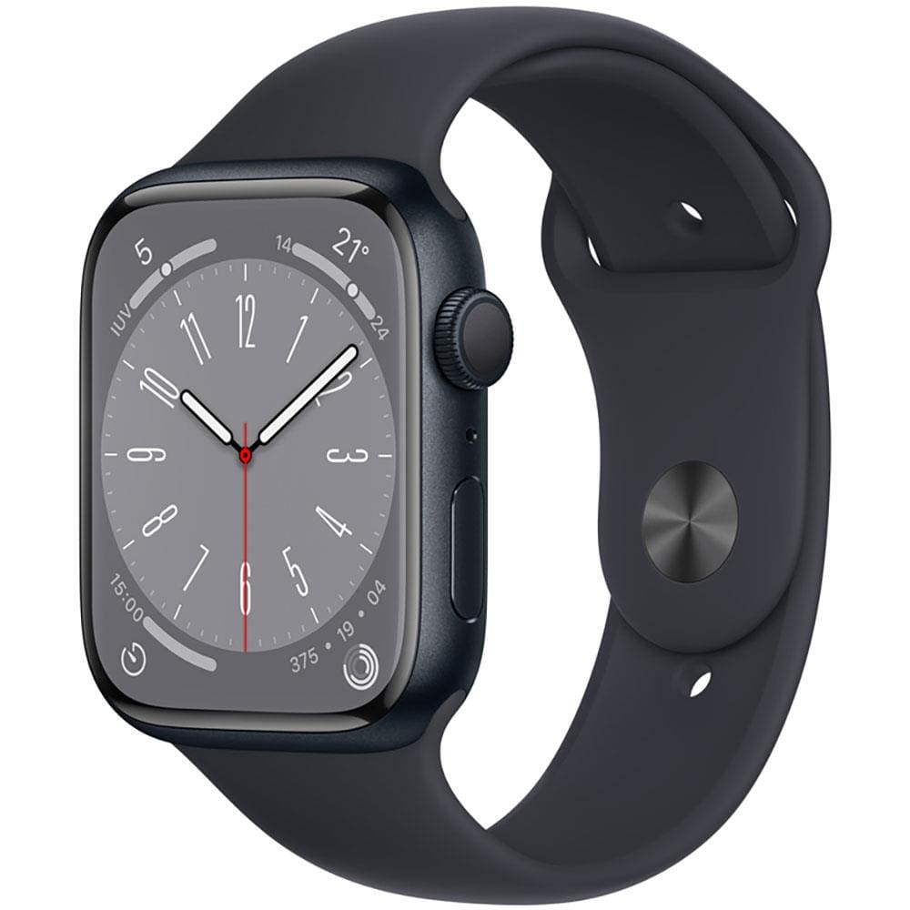 Apple Watch Series 7 GPS 45mm Alumínio Meia-noite