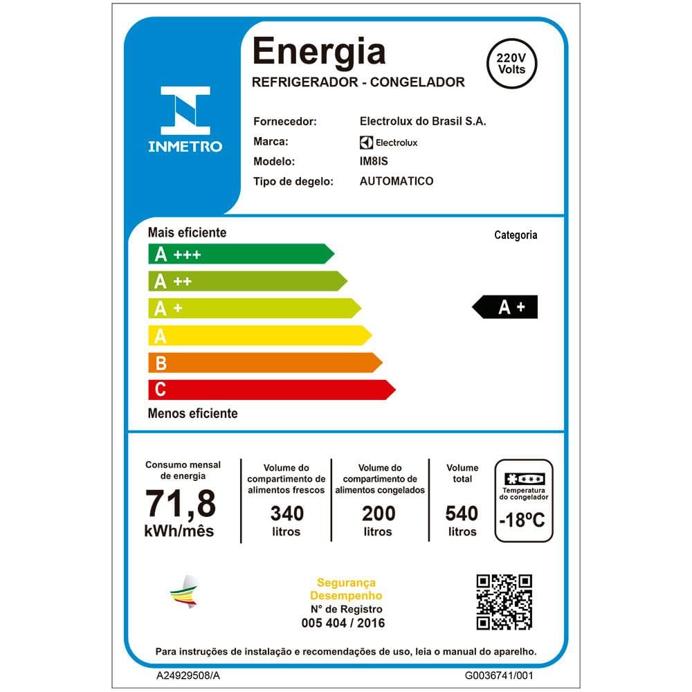 Geladeira Electrolux Multidoor Efficient IM8IS Frost | Casas Bahia