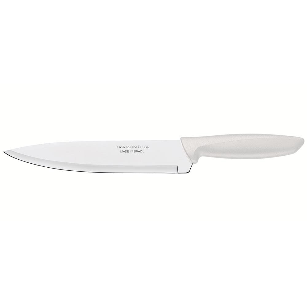 Faca 8” Chef Tramontina Plenus em Aço Inox - Off-White