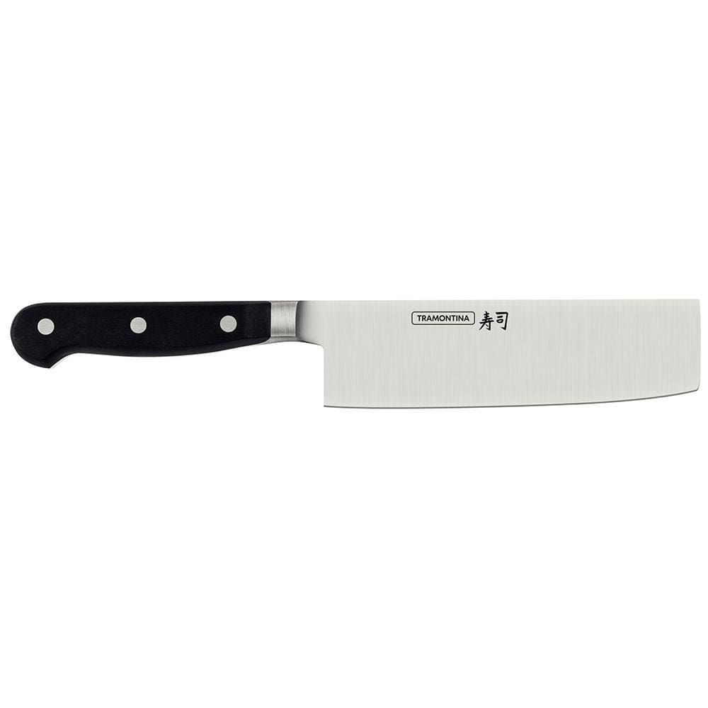Faca 7” Nakiri Tramontina Sushi Gold em Aço Inox - Preta