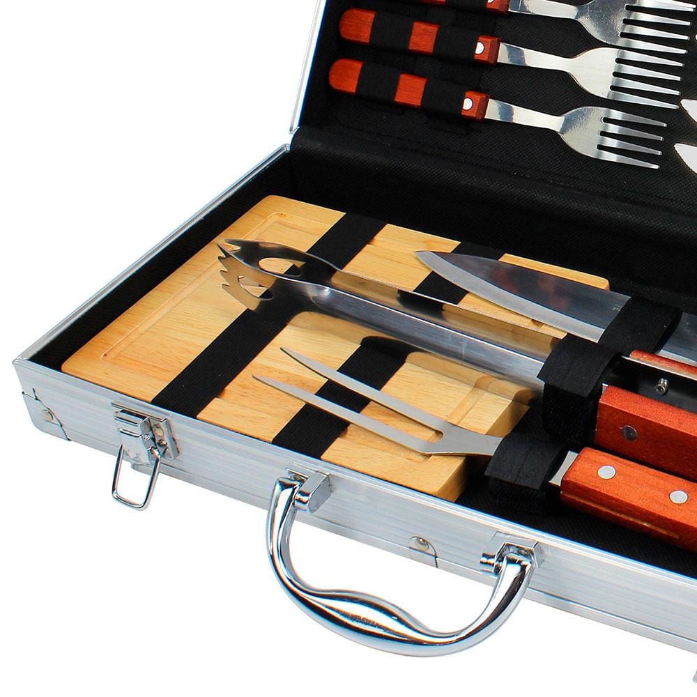 Conjunto para Churrasco Fracalanza Gourmet com Maleta - 17 | Casas